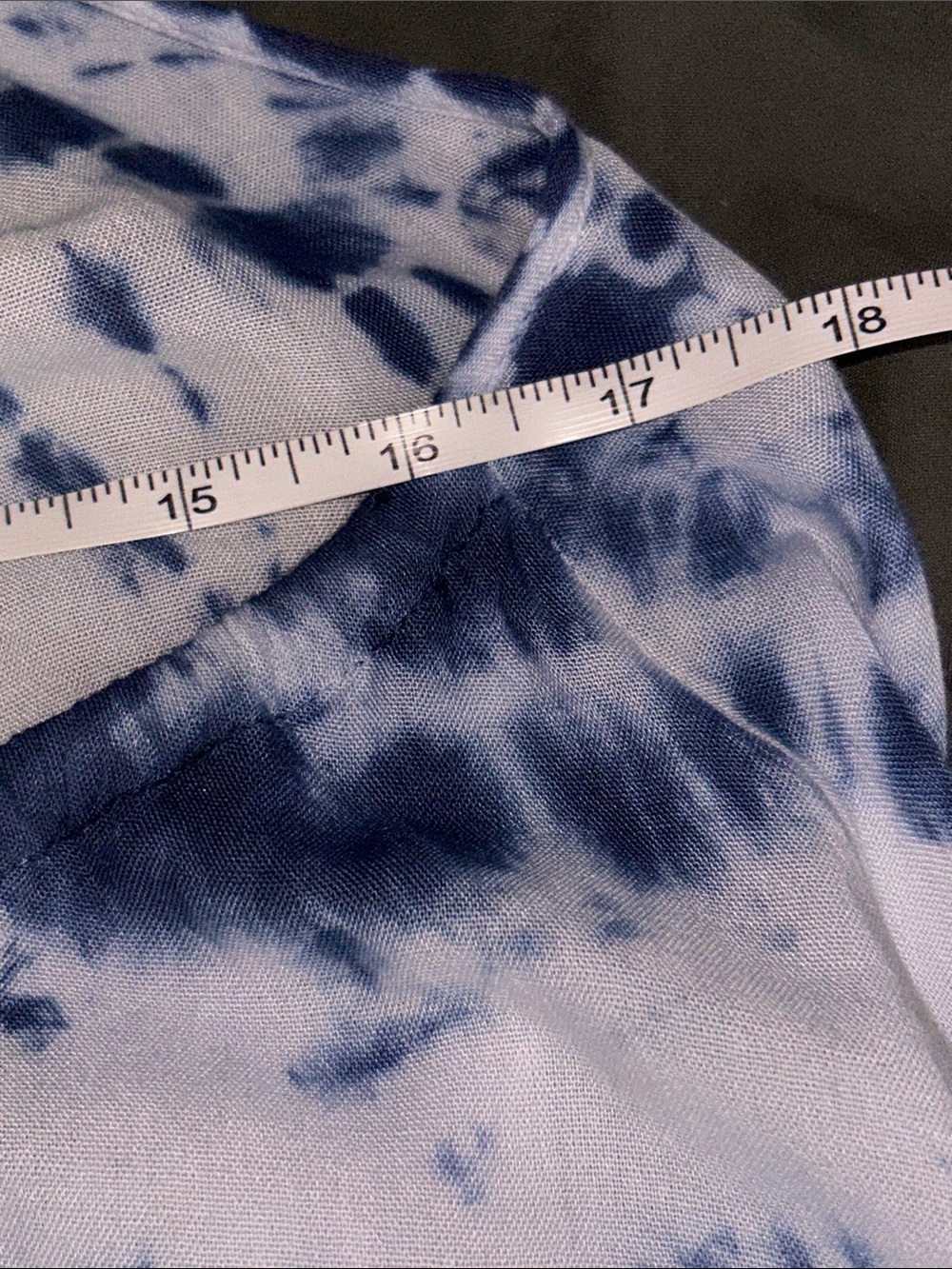 Elan Denim Blue and White Tie-Dye Backless Halter Maxi Dress Summer Swim Coverup - Picture 7 of 8